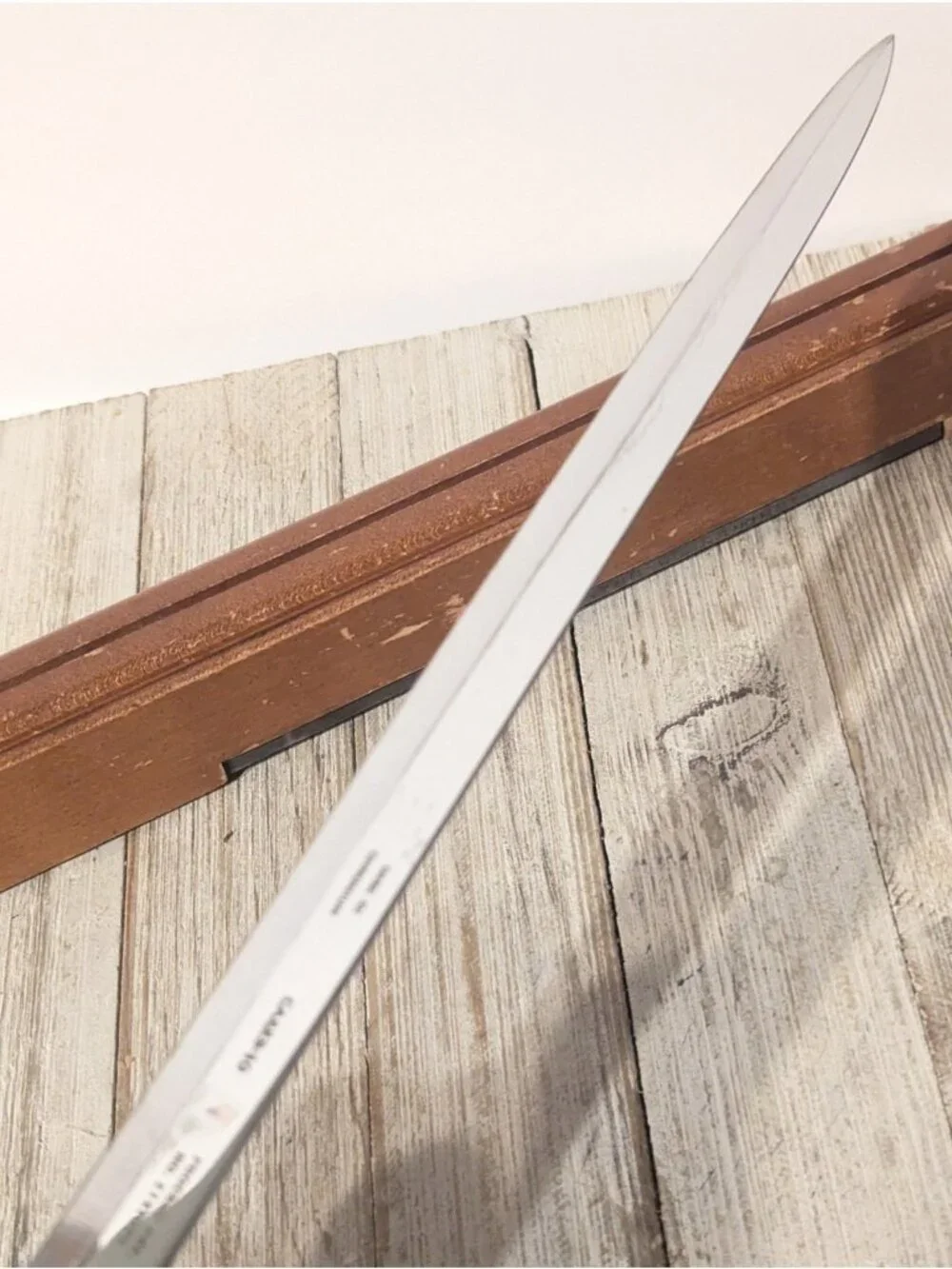 Case XX Chromium CA223-10 Knife Wood Holder Sharpening Stone 10-1/2